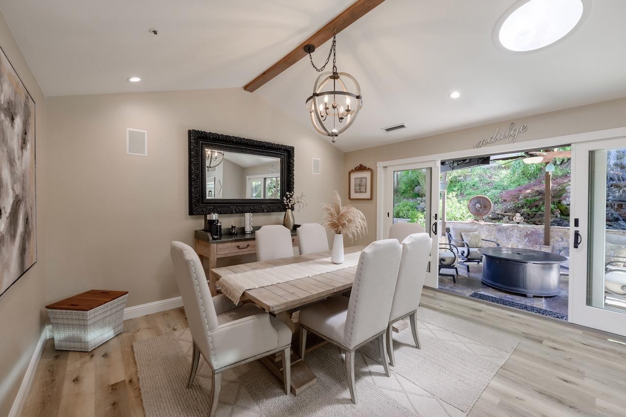 307 Sidesaddle Circle Scotts Valley, CA 95066 - Photo 22 of 116 a dining room with furniture window and wooden floor
