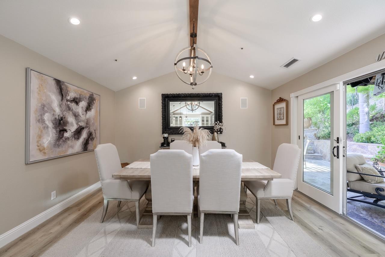 307 Sidesaddle Circle Scotts Valley, CA 95066 - Photo 24 of 116 a view of a dining room with furniture window and outside view