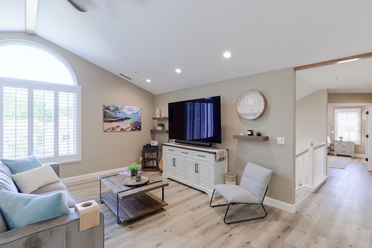 307 Sidesaddle Circle Scotts Valley, CA 95066 - Photo 29 of 116 a living room with furniture and a flat screen tv