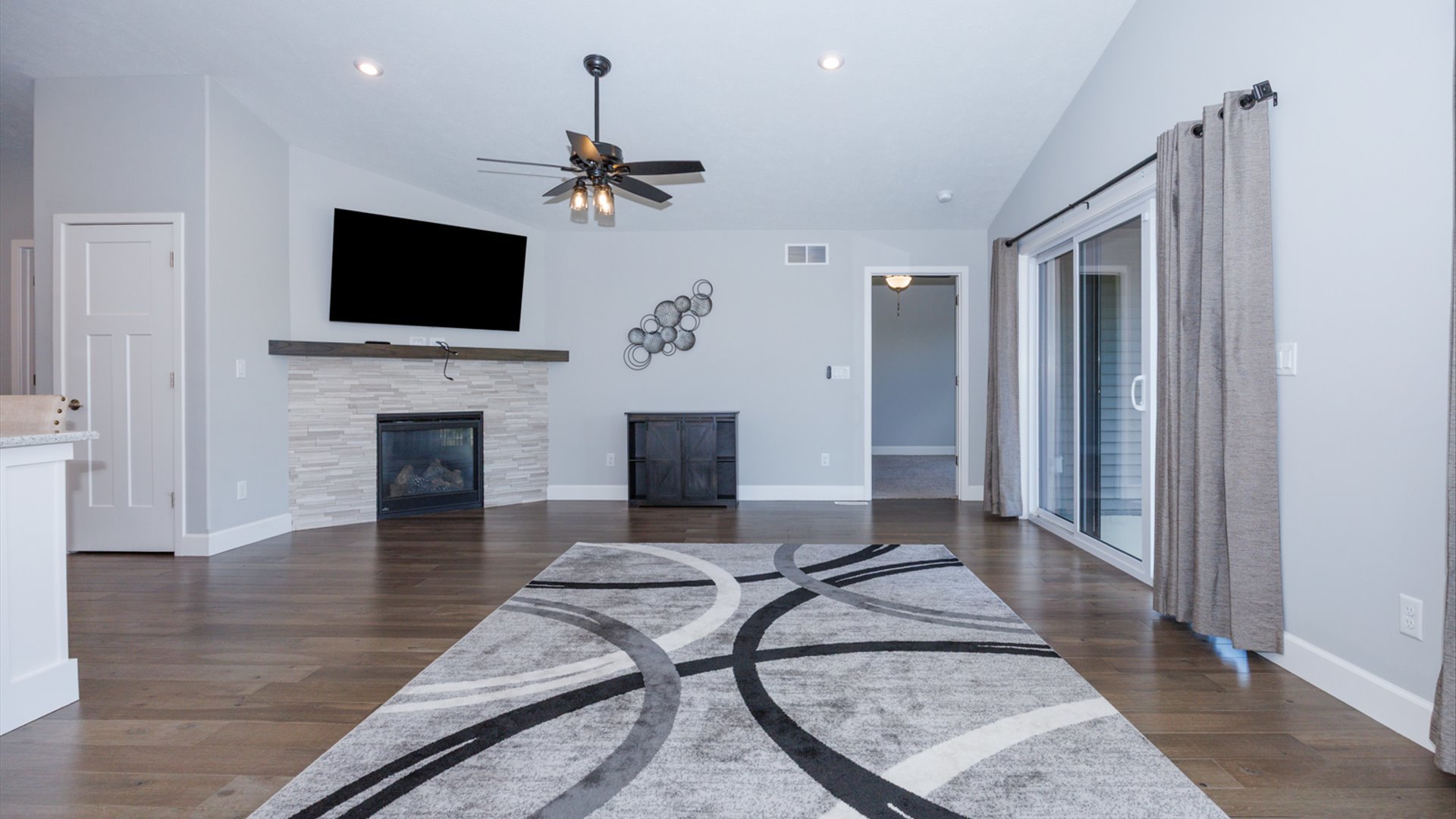 1104 Hershey Road Normal, IL 61761 - Photo 13 of 48 a living room with furniture and a flat screen tv
