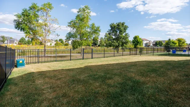 a view of outdoor space with deck and trees