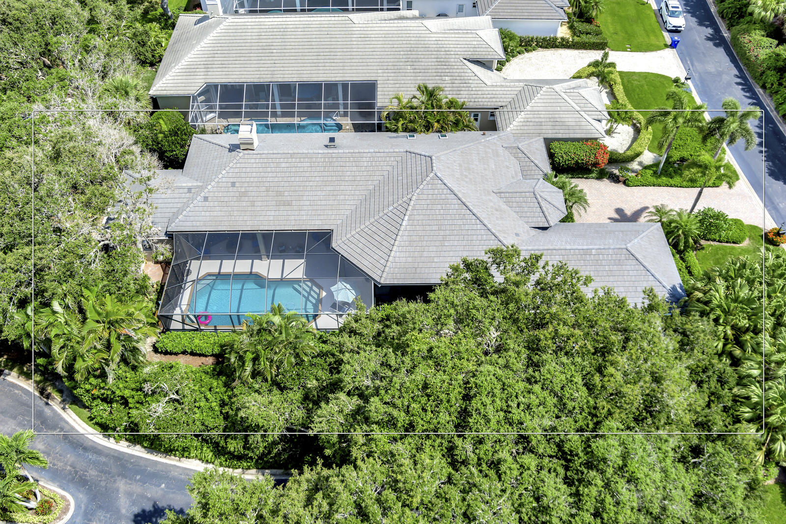 201 Seaside Pathway Vero Beach, FL 32963 - Photo 30 of 53 an aerial view of a house with a yard and potted plants