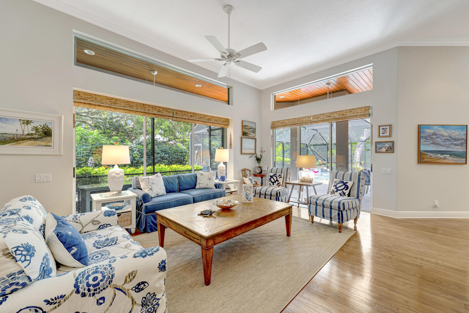 201 Seaside Pathway Vero Beach, FL 32963 - Photo 3 of 53 a living room with furniture and a large window
