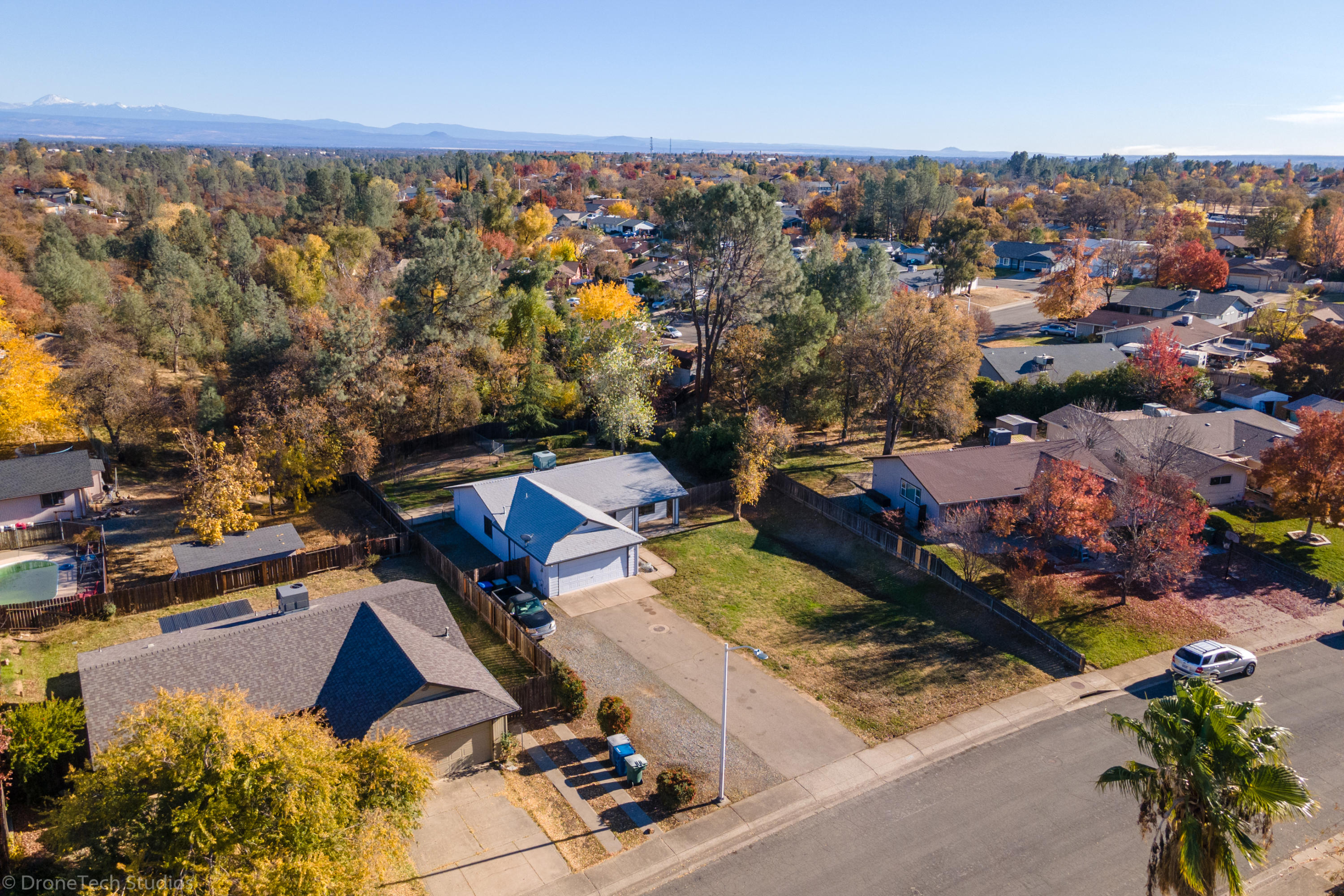 3645 Santa Rosa Way Redding, CA 96003 - Photo 44 of 48 an aerial view of a house with a ocean view