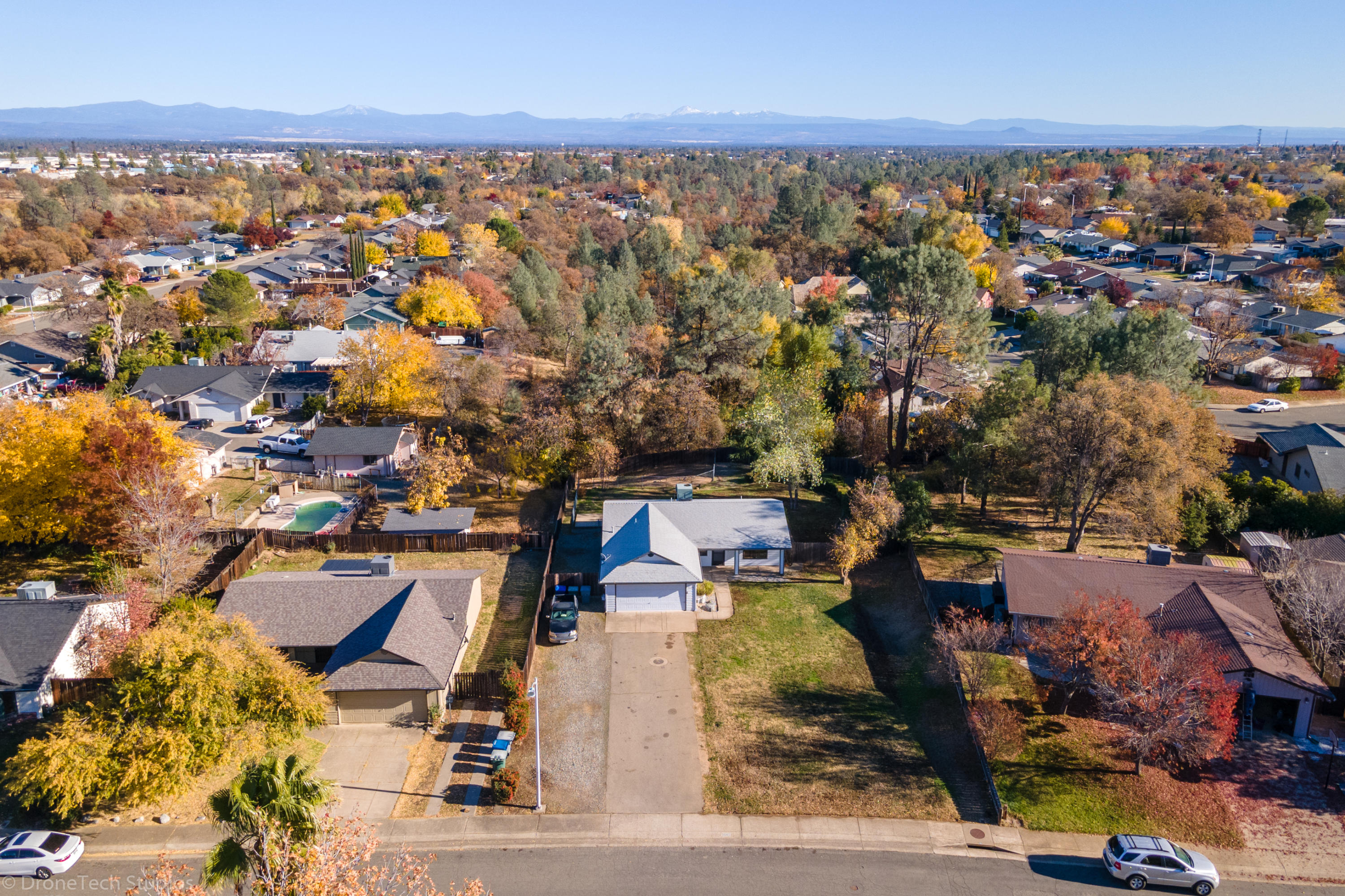 3645 Santa Rosa Way Redding, CA 96003 - Photo 45 of 48 an aerial view of a city with lots of residential buildings