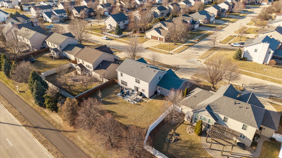 801 Balsam Road Normal, IL 61761 - Photo 51 of 56 an aerial view of a house with a backyard