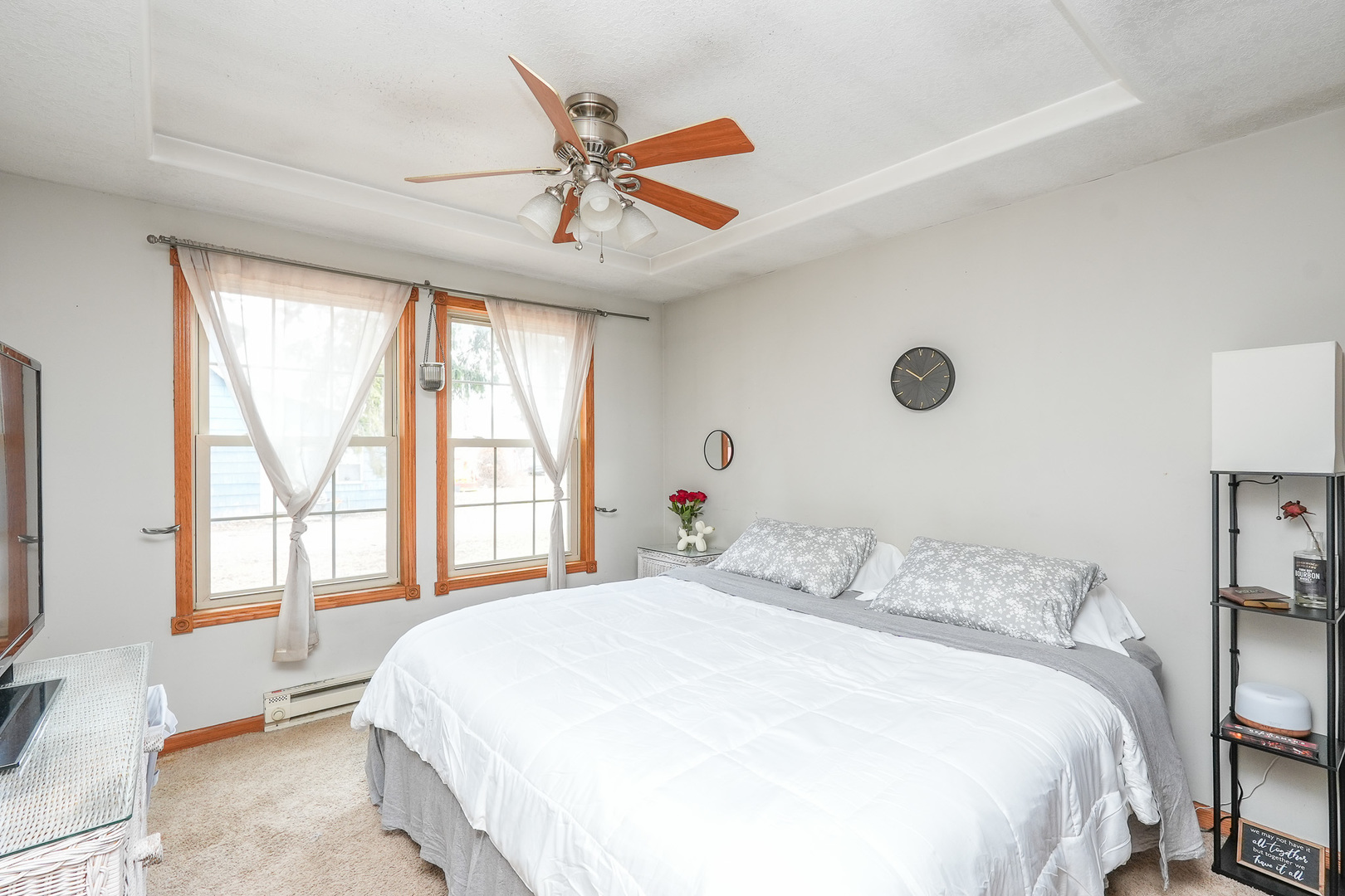 2821 Shadow Road Momence, IL 60954 - Photo 20 of 50 a bedroom with a large bed and a chandelier