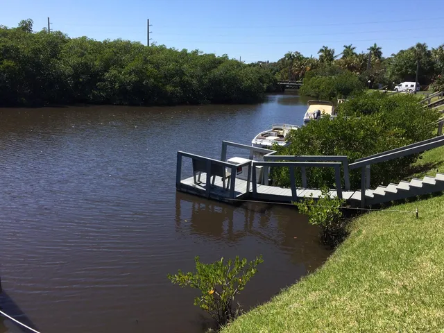 a view of a lake with a mountain in the background