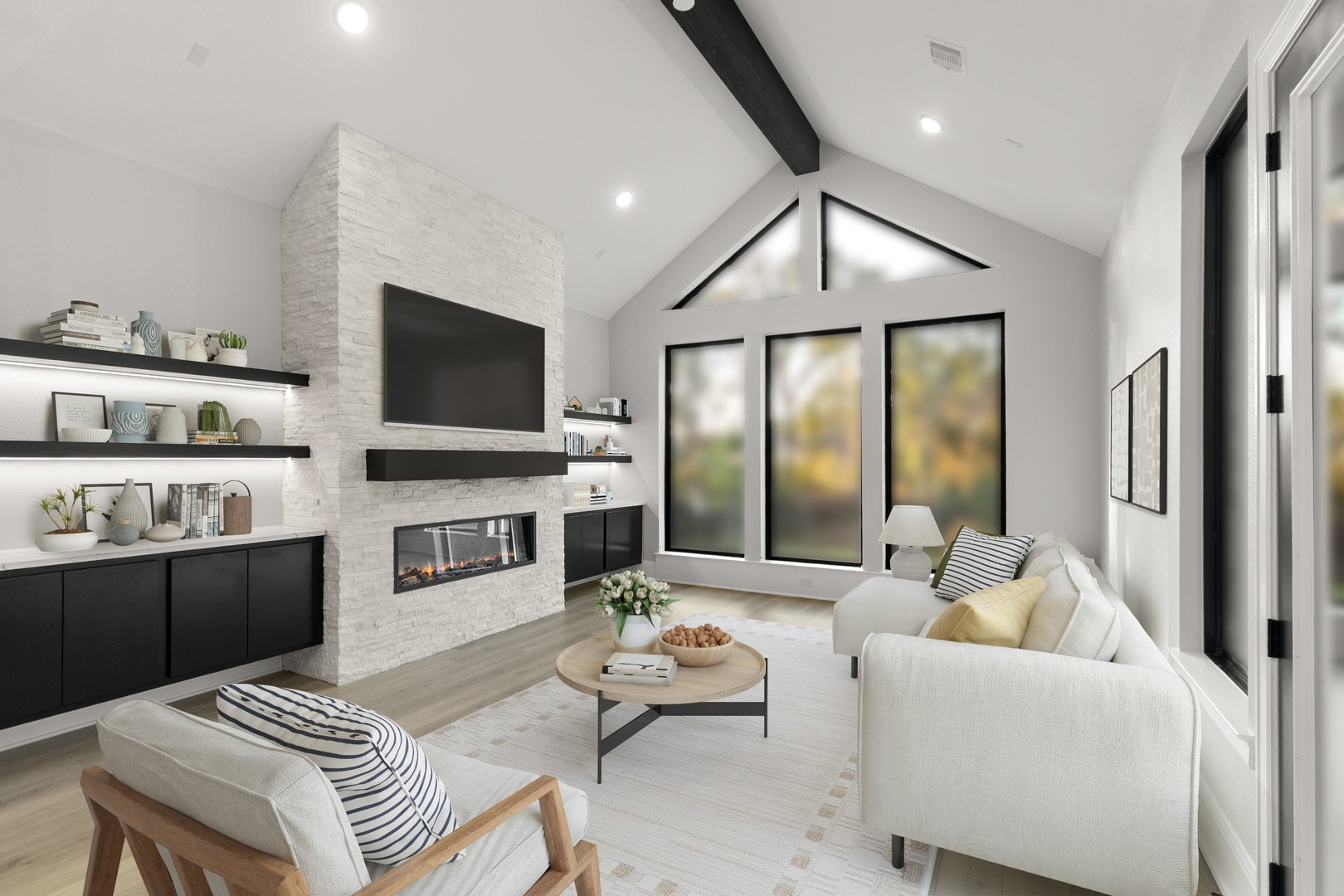 164 Shoveler Duck Way Magnolia, TX 77354 - Photo 10 of 33 Virtually Staged Family Room