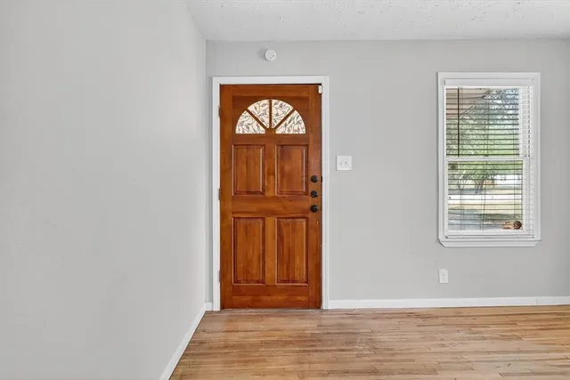 a view of front door with a door