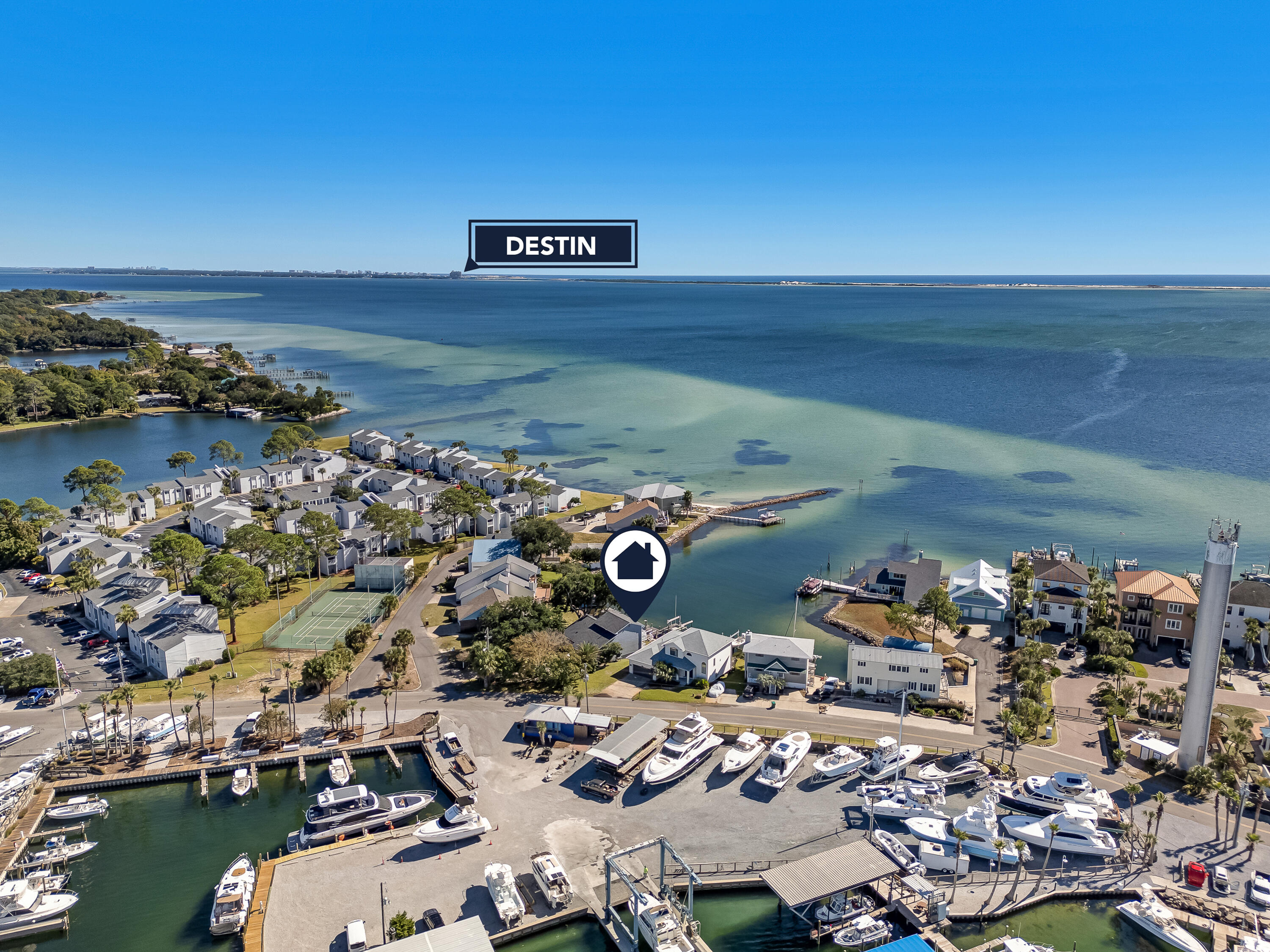 101 Port Drive Shalimar, FL 32579 - Photo 15 of 45 an aerial view of a city