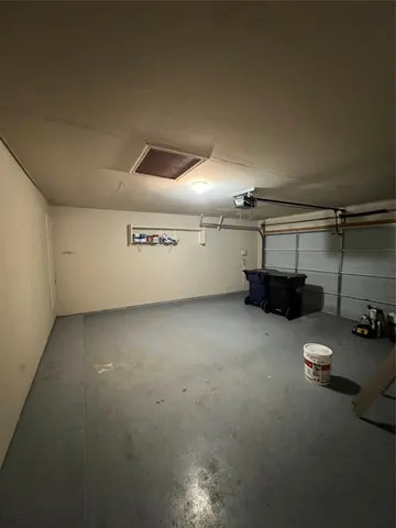 a view of a garage