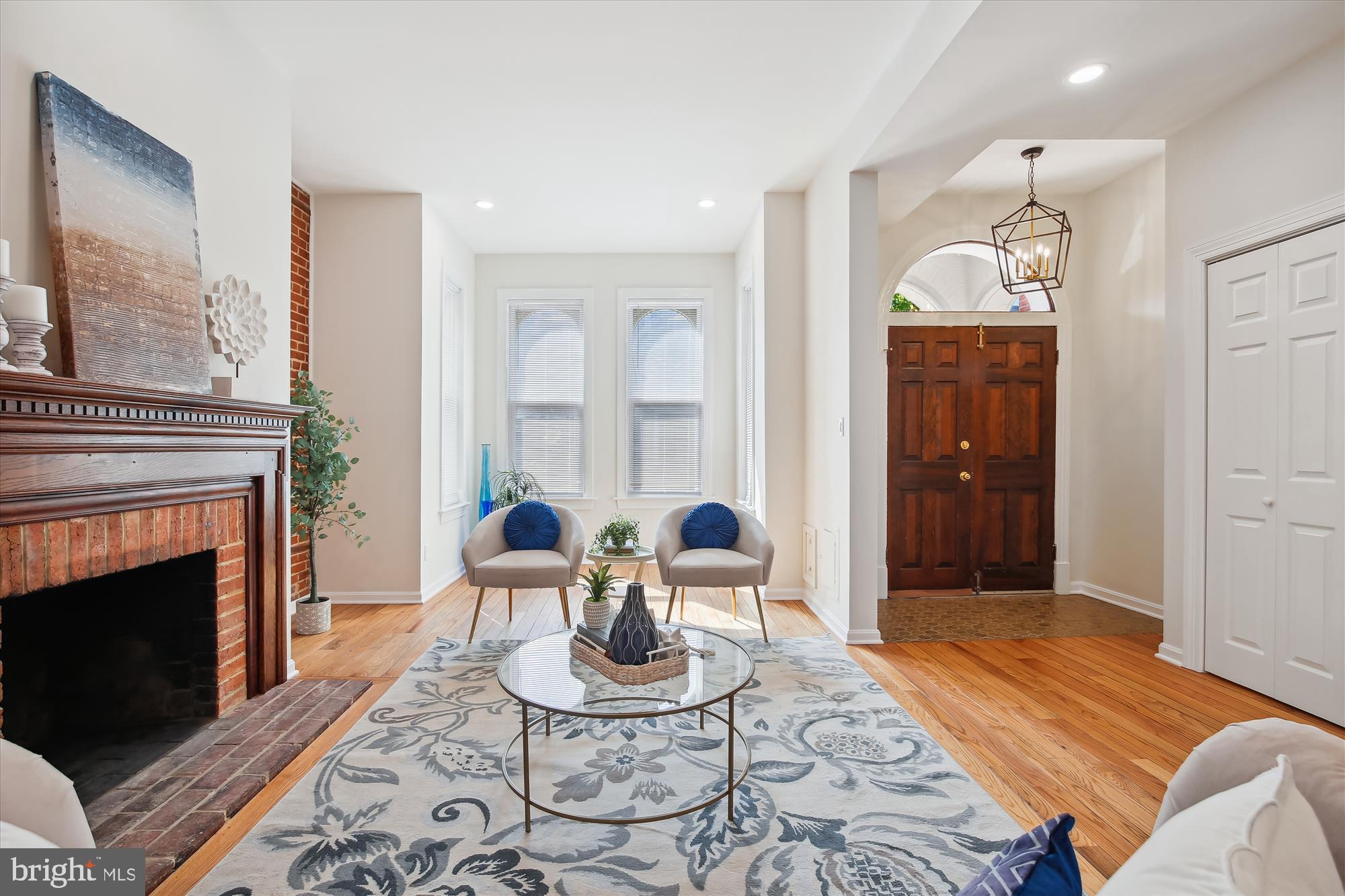 616 E Street Northeast Washington, DC 20002 - Photo 14 of 79 a bedroom with furniture and a fireplace