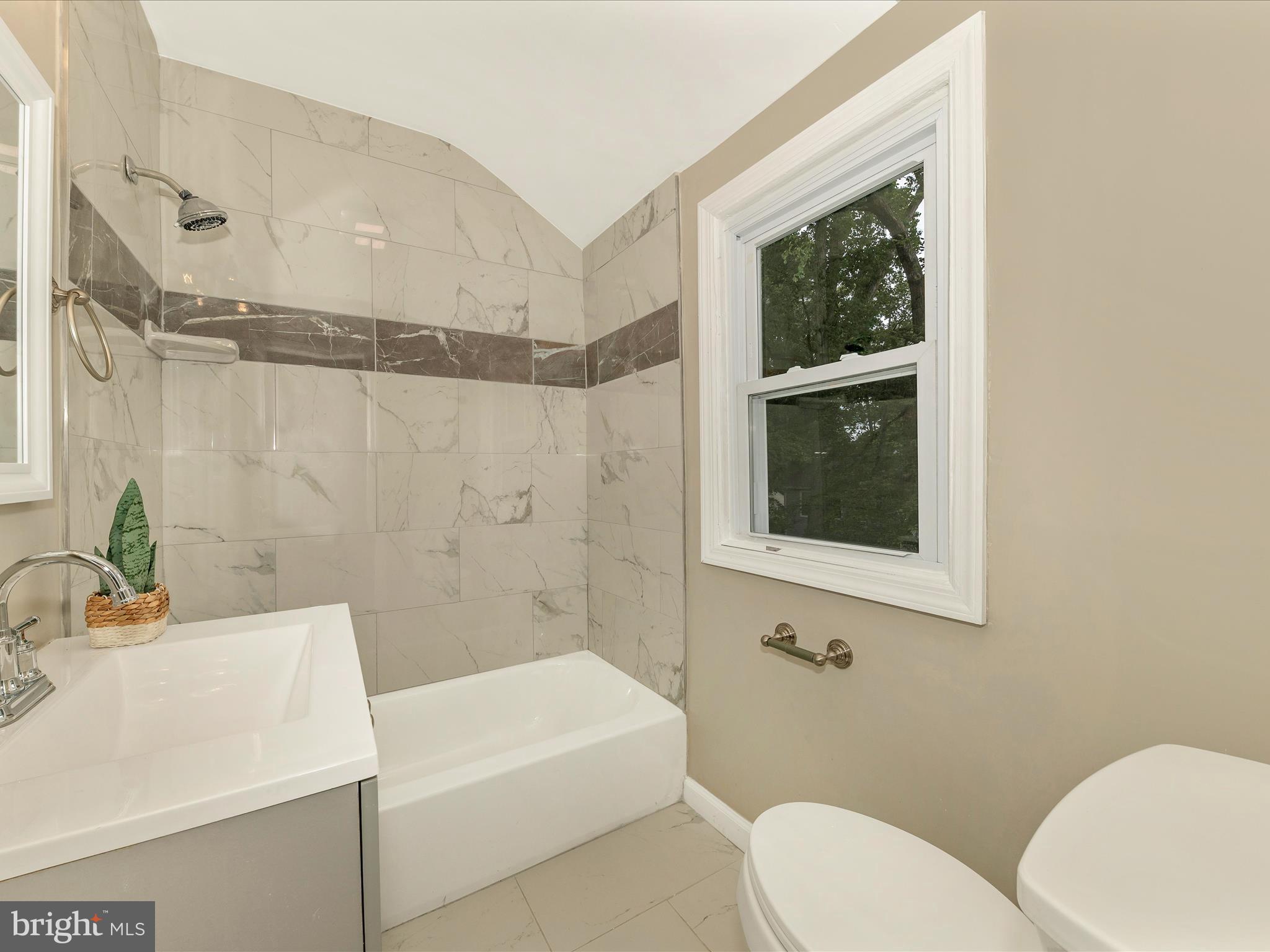 8709 Bradford Road Silver Spring, MD 20901 - Photo 31 of 51 a bathroom with a sink a toilet and shower