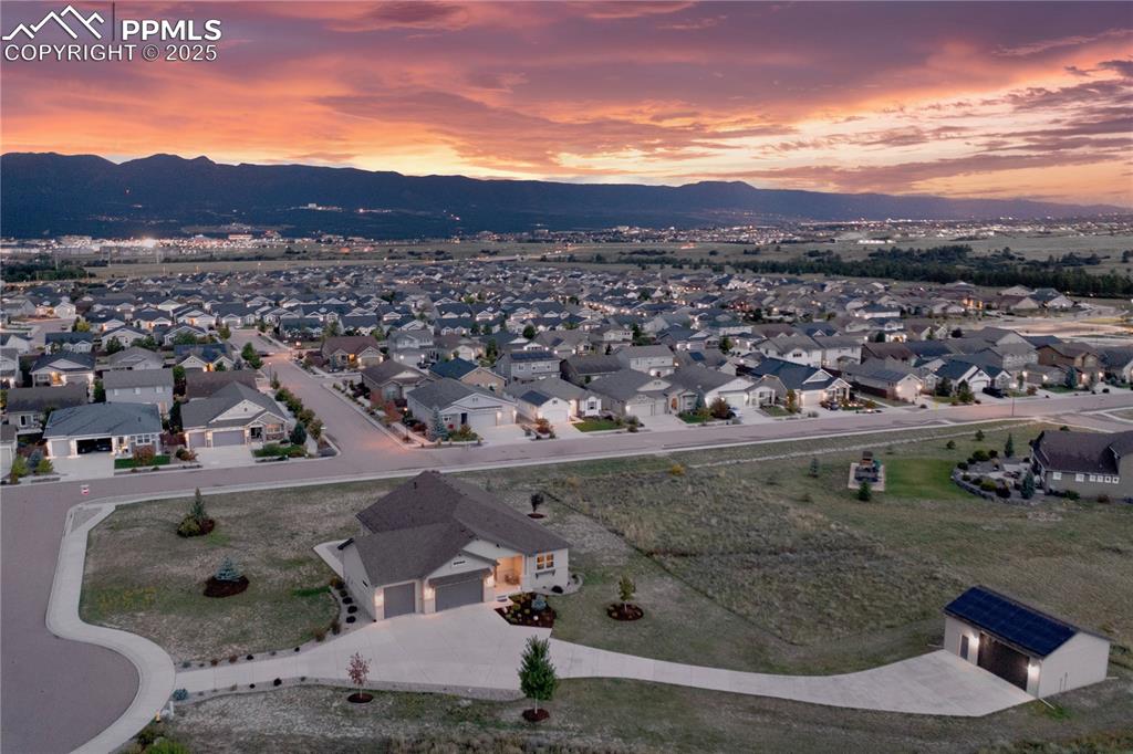 3718 Sky Rim Court Colorado Springs, CO 80908 - Photo 47 of 49 an aerial view of residential houses with outdoor space
