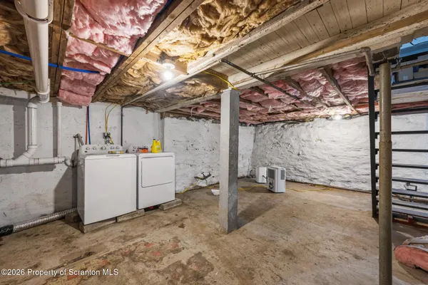 a view of storage and utility room