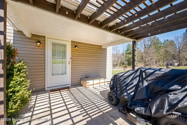 a view of balcony with couch
