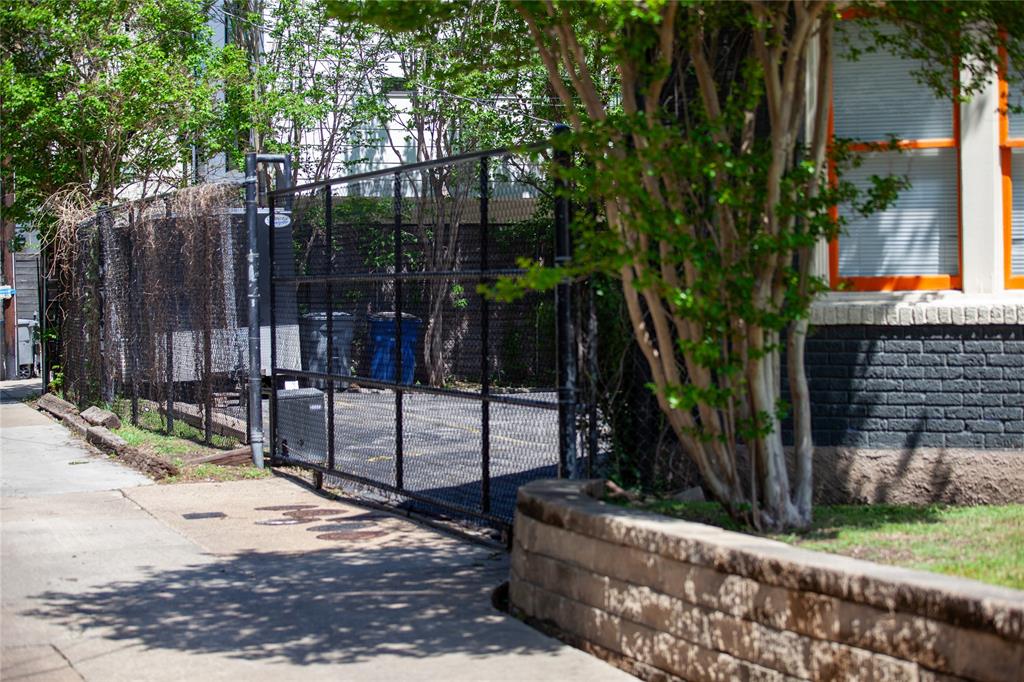 5347 Lewis Street, Unit 5345 Dallas, TX 75206 - Photo 36 of 37 Gated rear parking with one assigned spot per unit is included in lease.