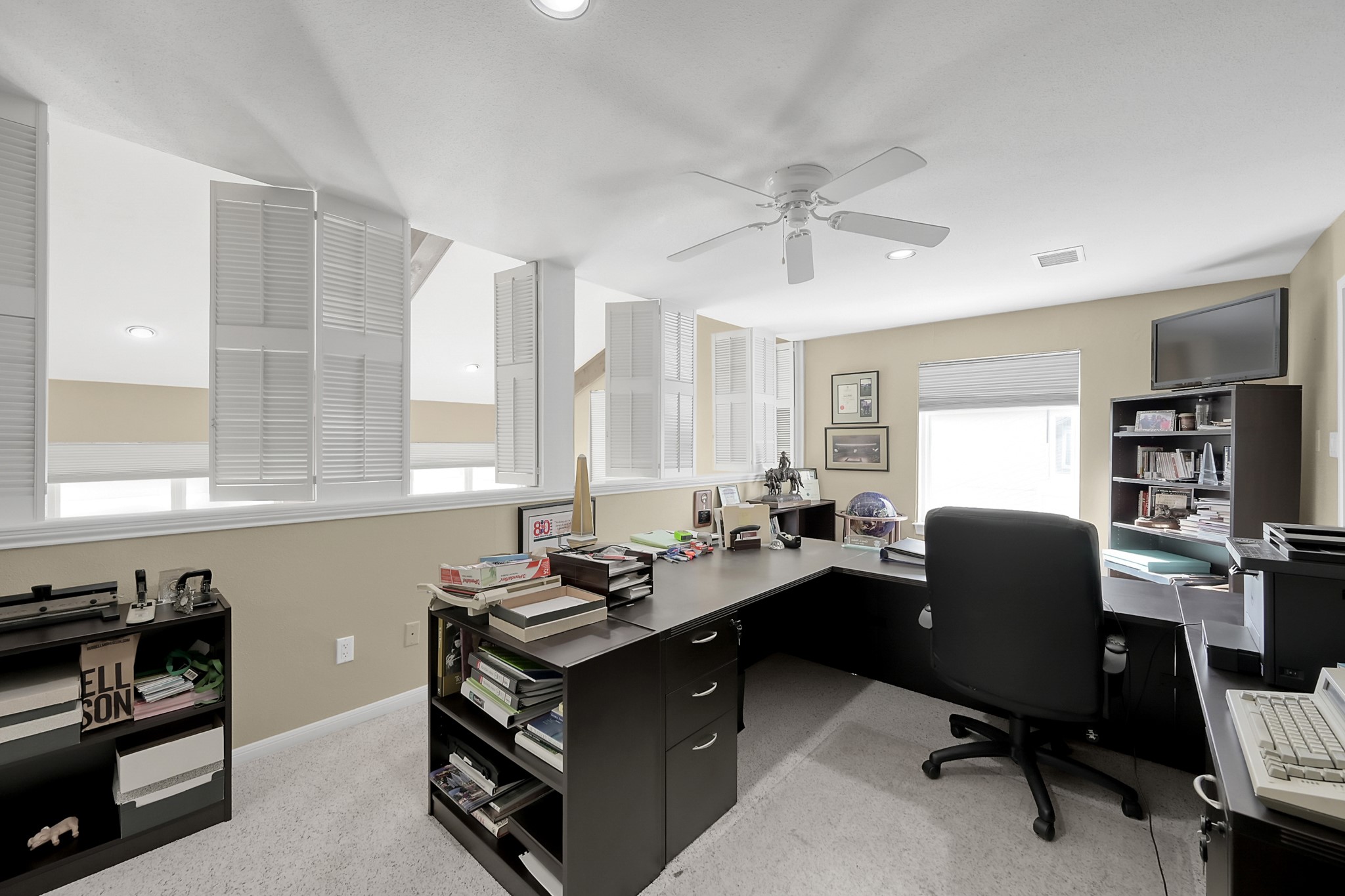 63 April Point Drive South Montgomery, TX 77356 - Photo 23 of 28 Currently being used as a study, this 3rd bedroom offers versatile use.