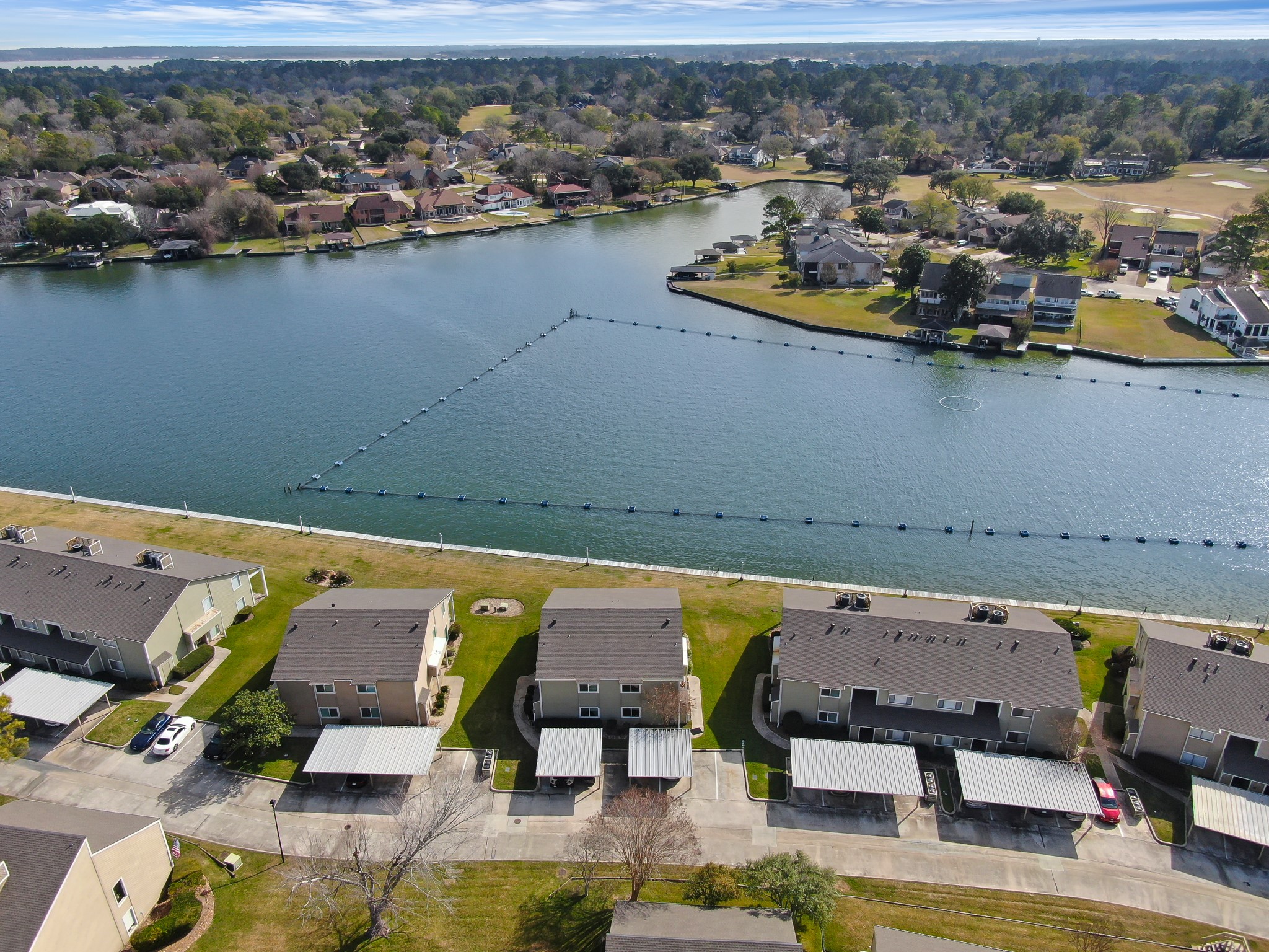 63 April Point Drive South Montgomery, TX 77356 - Photo 3 of 28 Aerial view of location on Lake Conroe
