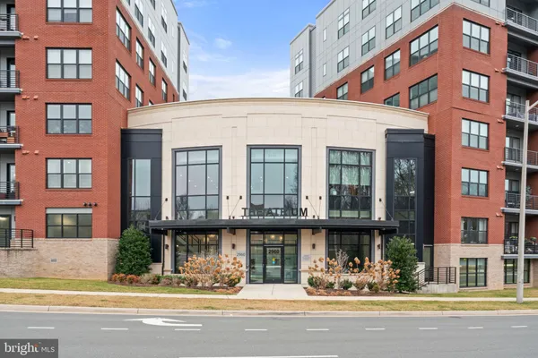 a front view of multi story residential apartment building