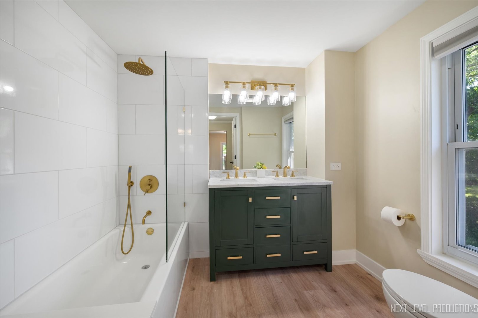 201 South Gilbert Street South Elgin, IL 60177 - Photo 21 of 27 a bathroom with a sink vanity mirror and toilet