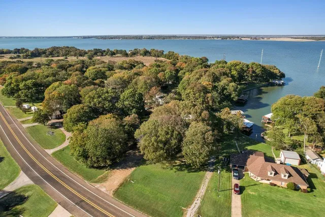 a view of a lake from a balcony
