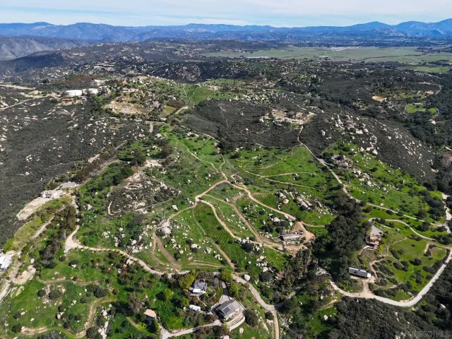 a view of a city with mountain