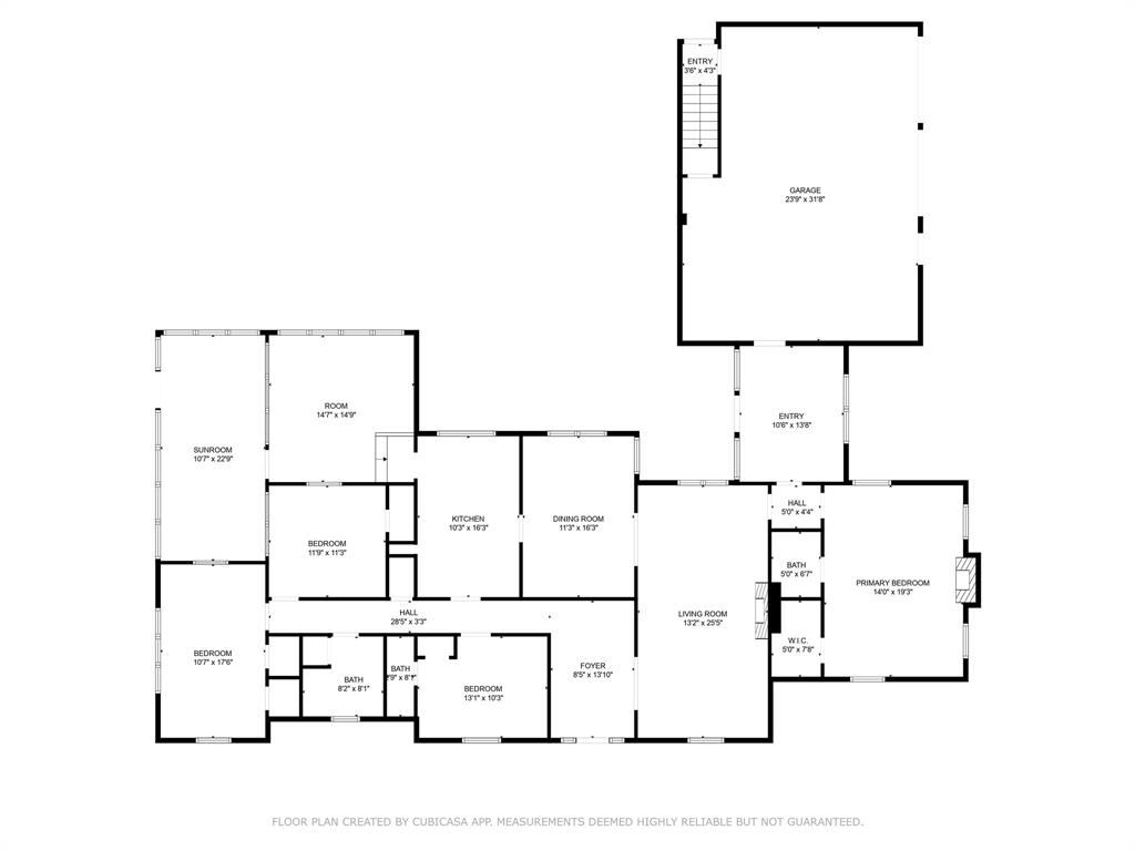 907 North Ave G Haskell, TX 79521 - Photo 38 of 40 a picture of floor plan