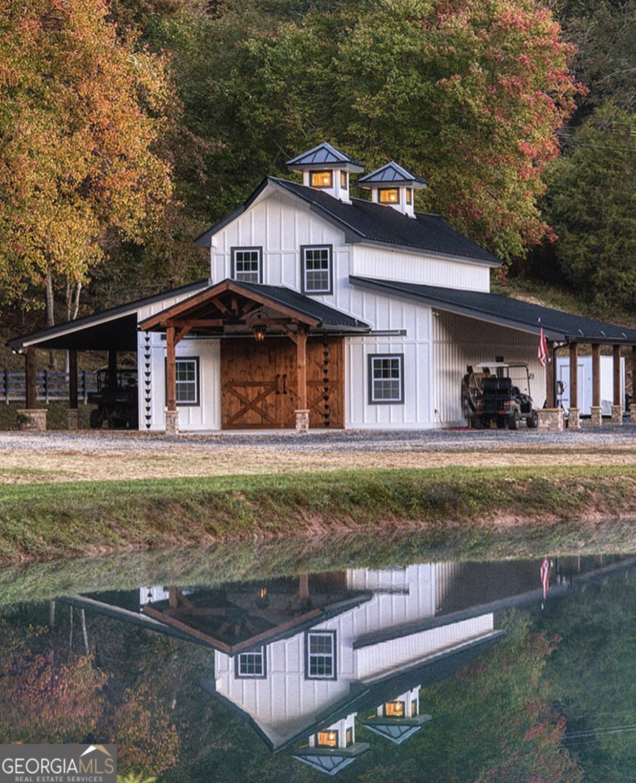 1019 Hardscrabble Road Mineral Bluff, GA 30559 - Photo 42 of 52 a front view of a house with garden