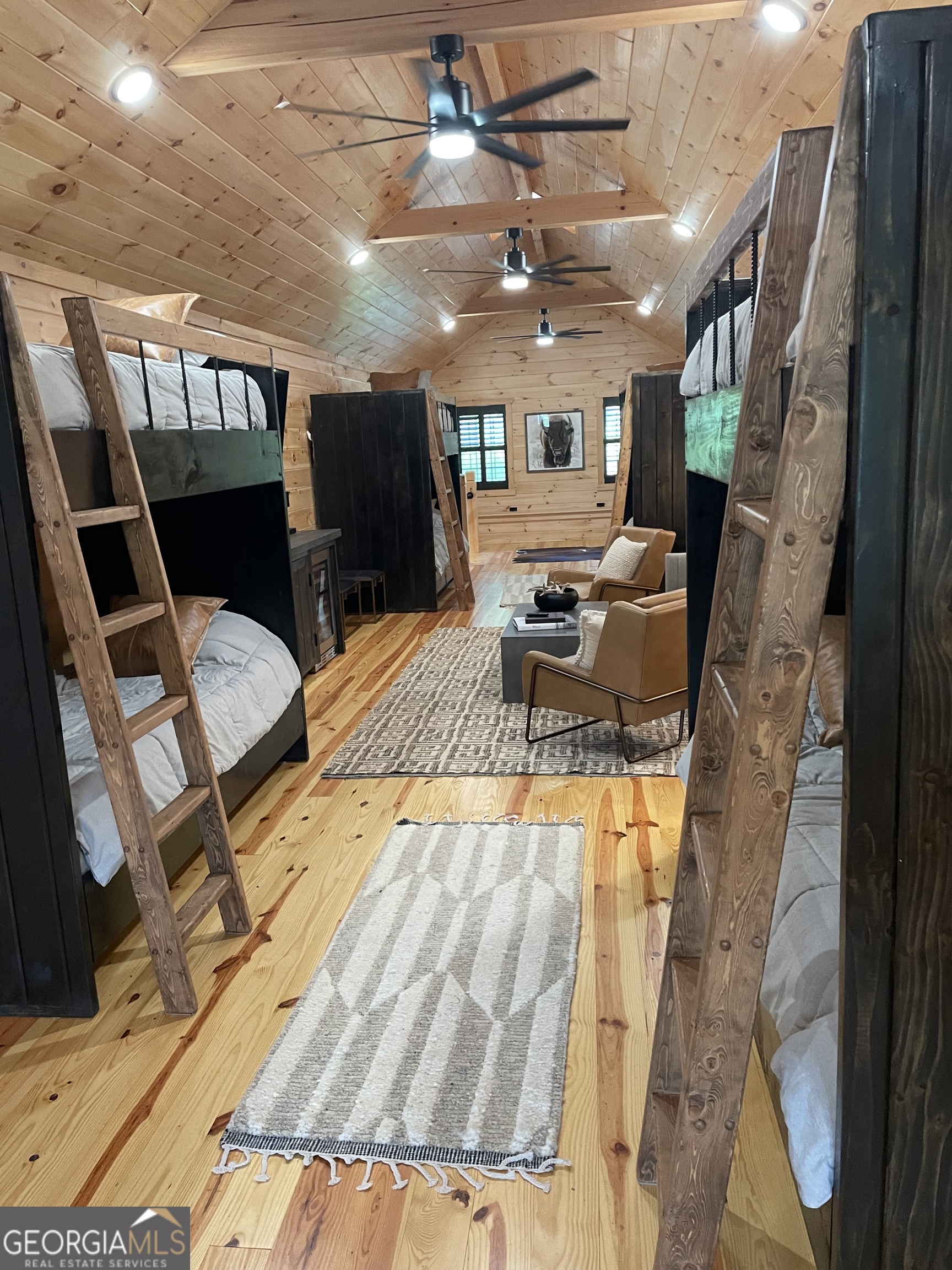 1019 Hardscrabble Road Mineral Bluff, GA 30559 - Photo 44 of 52 a outdoor space with lots of furniture and a fireplace