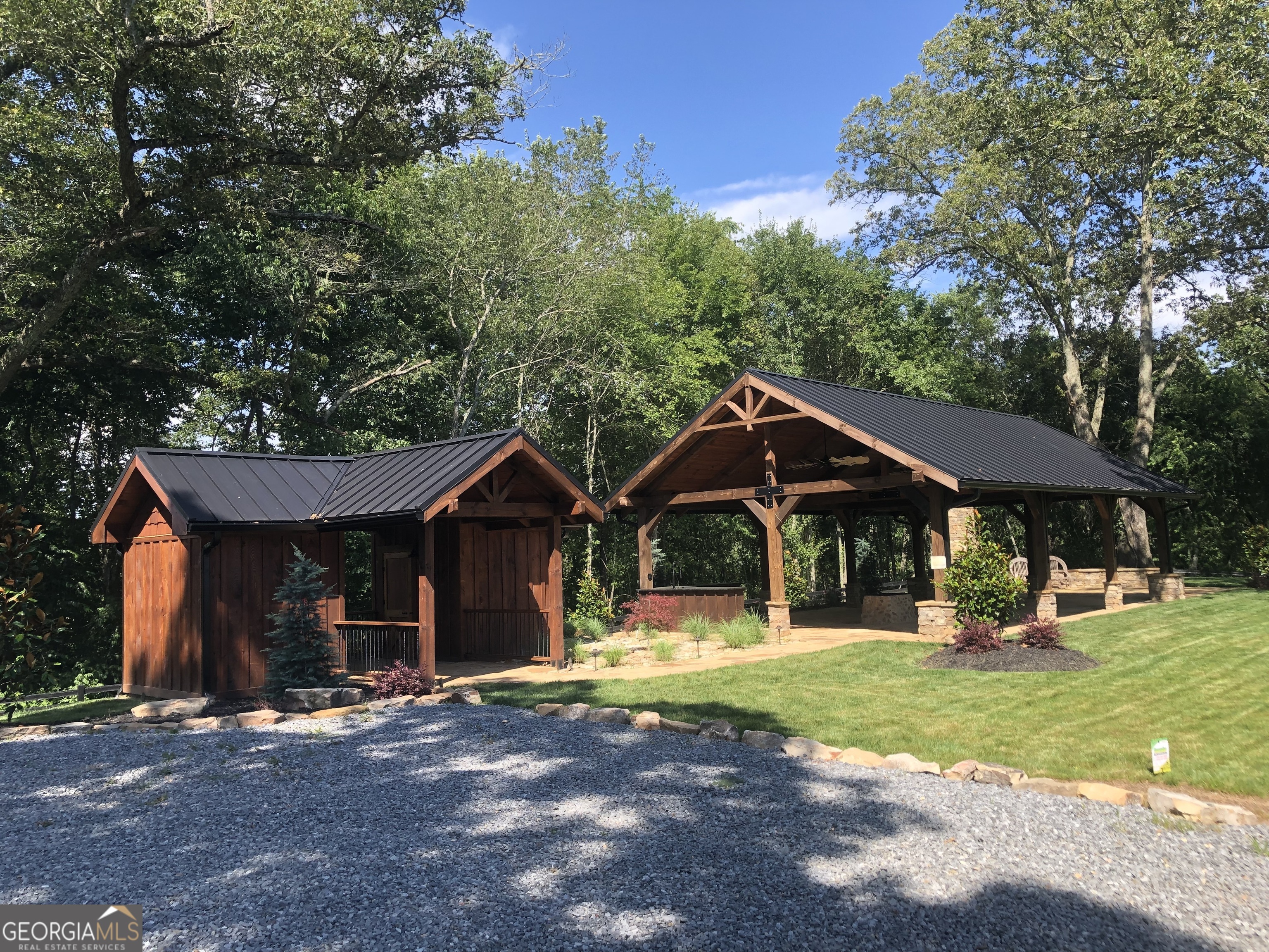 1019 Hardscrabble Road Mineral Bluff, GA 30559 - Photo 45 of 52 a front view of a house with a yard