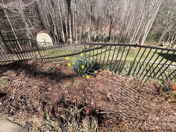a view of outdoor space with garden