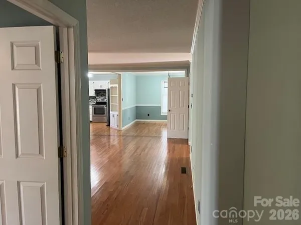 a view of a closet area