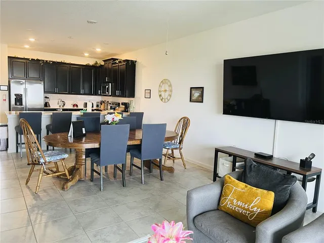 a view of a swimming pool with a garden