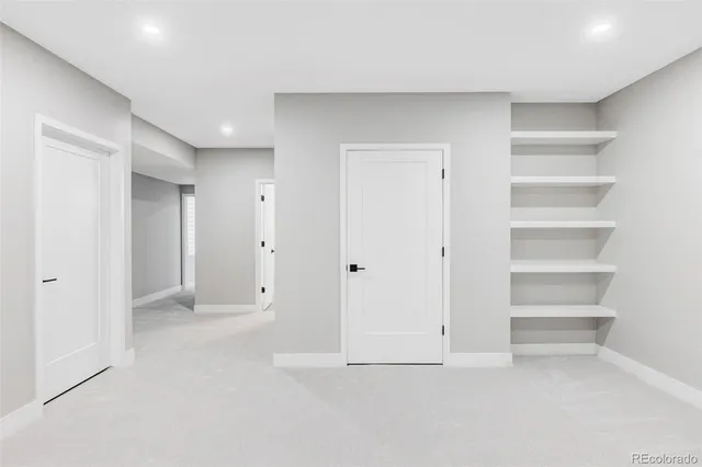 a view of an empty room