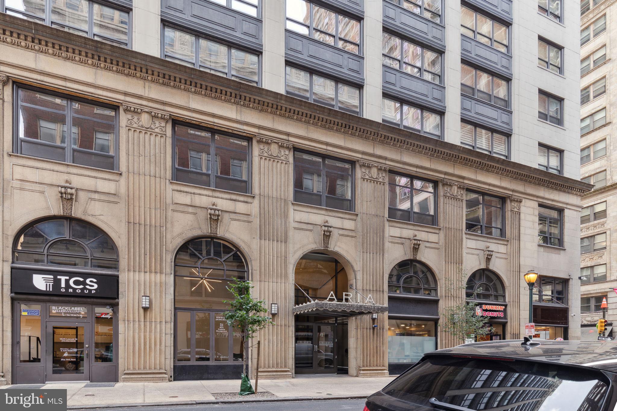 a front view of multiple houses