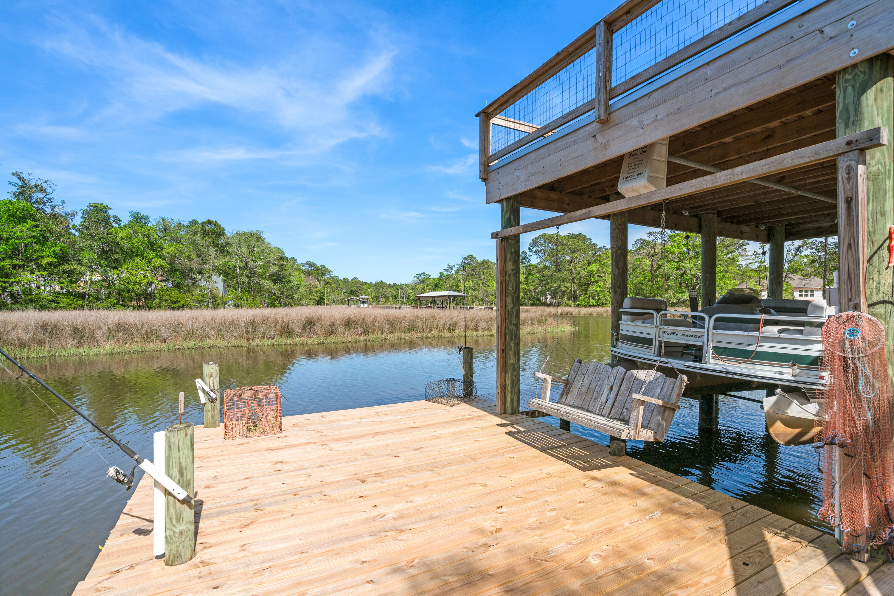 528 Bay Grove Road Freeport, FL 32439 - Photo 45 of 68 a view of a lake from a balcony