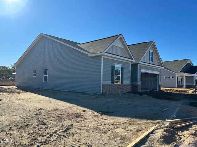 a backyard of a house