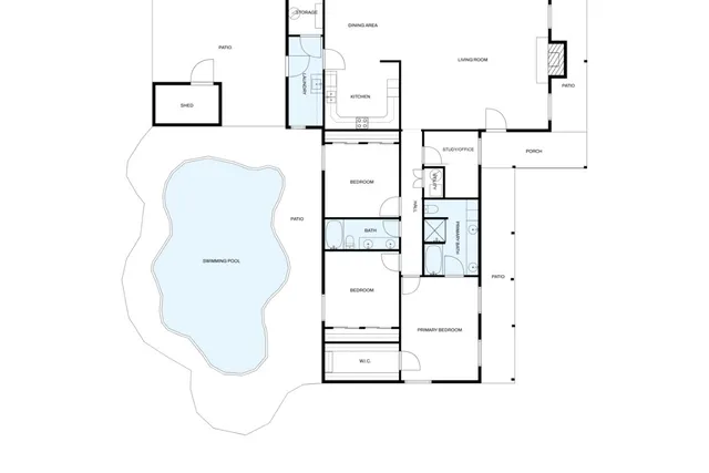 a view of a wooden door and a window