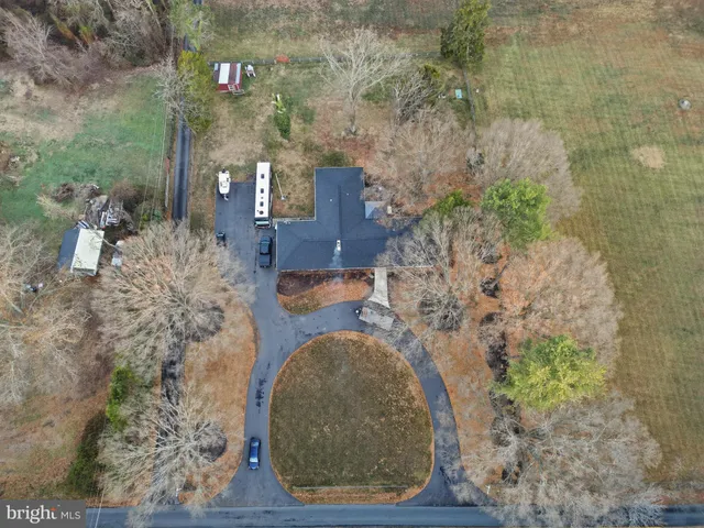 a view of open space with green space