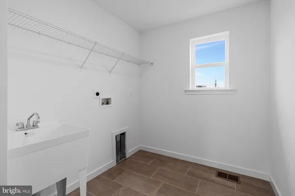 a bathroom with a window