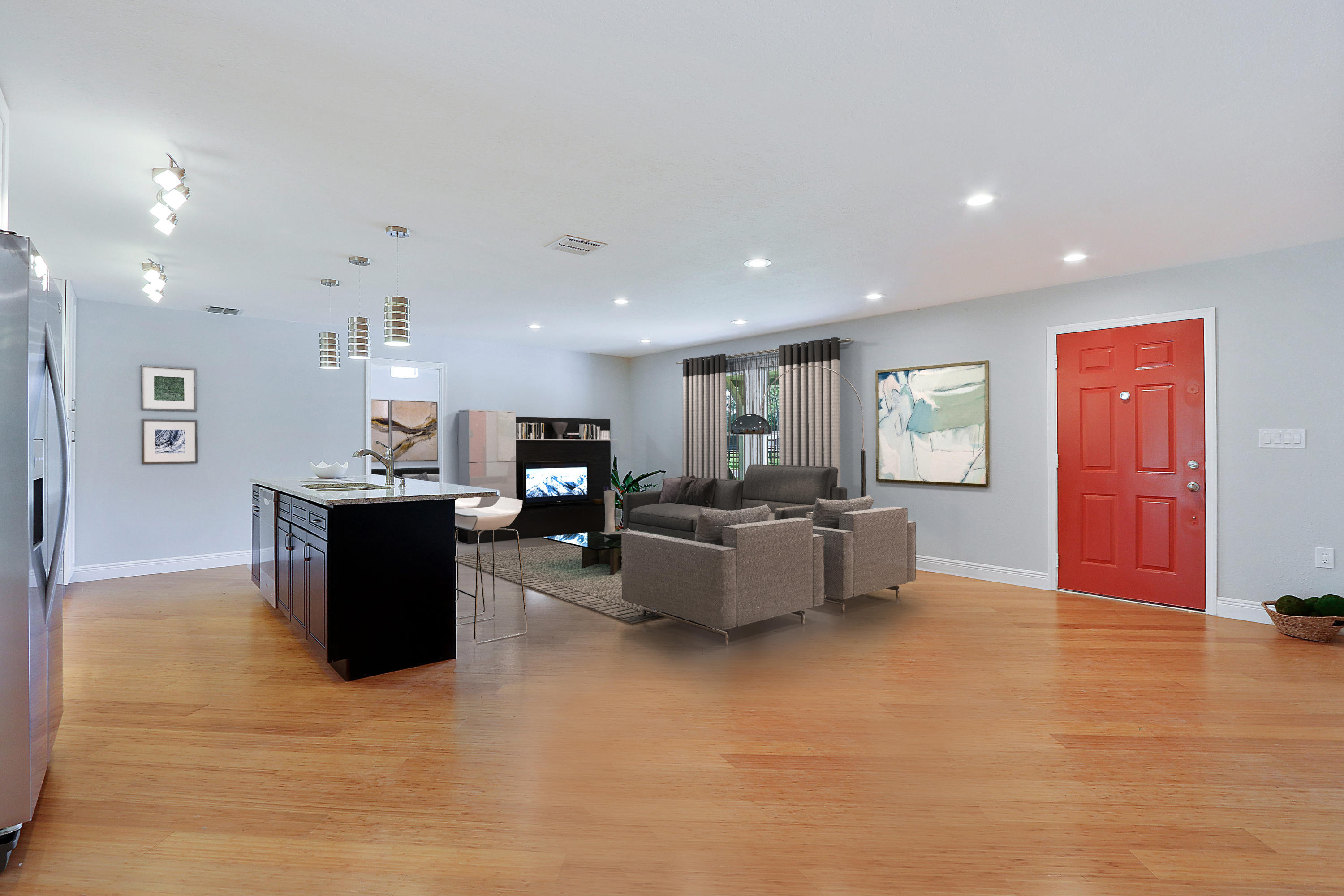 12499 Sandy Run Road Jupiter, FL 33478 - Photo 5 of 21 a living room with furniture and a flat screen tv