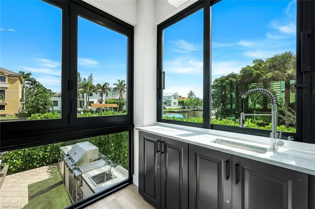 a view of a street from a balcony