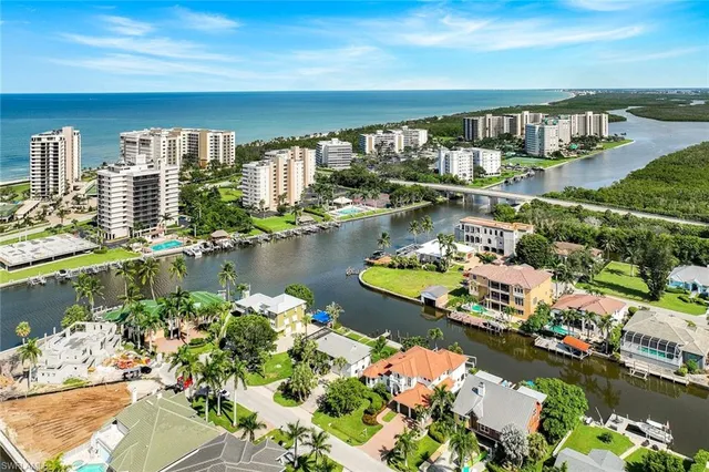 a view of a city with ocean