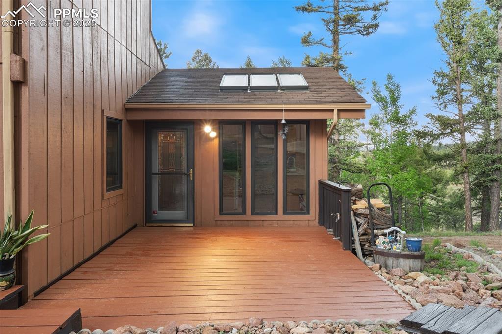 351 Porphry Road Florissant, CO 80816 - Photo 39 of 39 a view of a house with a patio