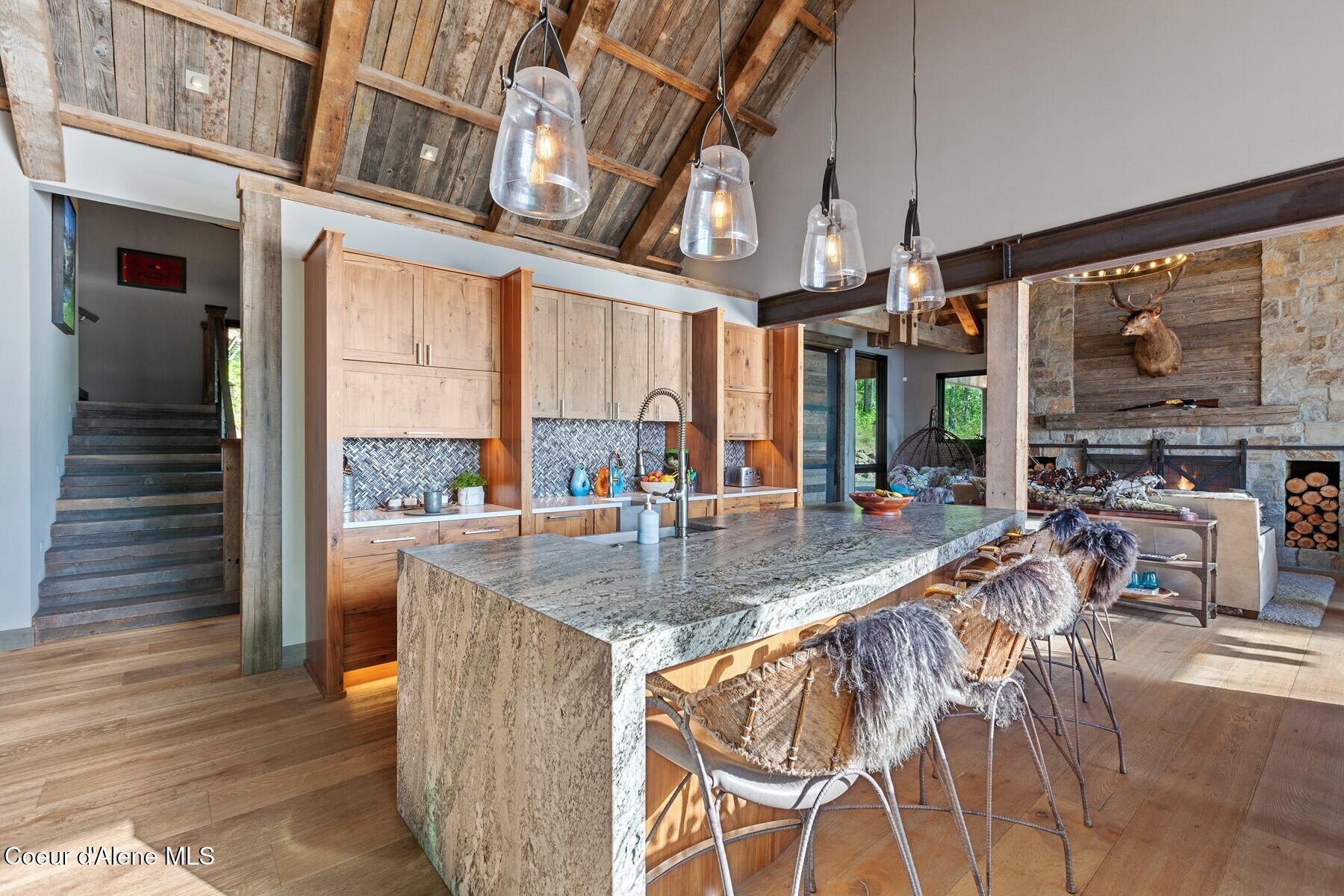 20890 South Inspiration Trail Harrison, ID 83833 - Photo 11 of 67 Granite Waterfall island Bar