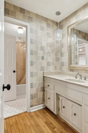 a view of house with swimming pool and outdoor space