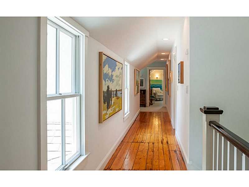 1026 East Shore Road Jamestown, RI 02835 - Photo 14 of 21 Interior Space/Layout. Upstairs hallway.Gleaming Pine Floors