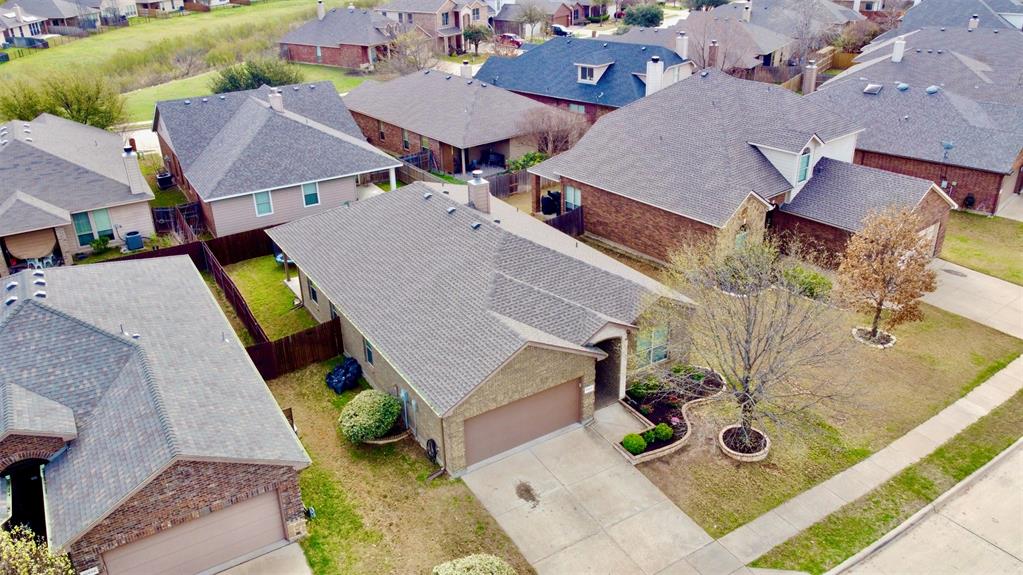 10928 Middleglen Road Fort Worth, TX 76052 - Photo 30 of 37 an aerial view of a house with swimming pool and patio
